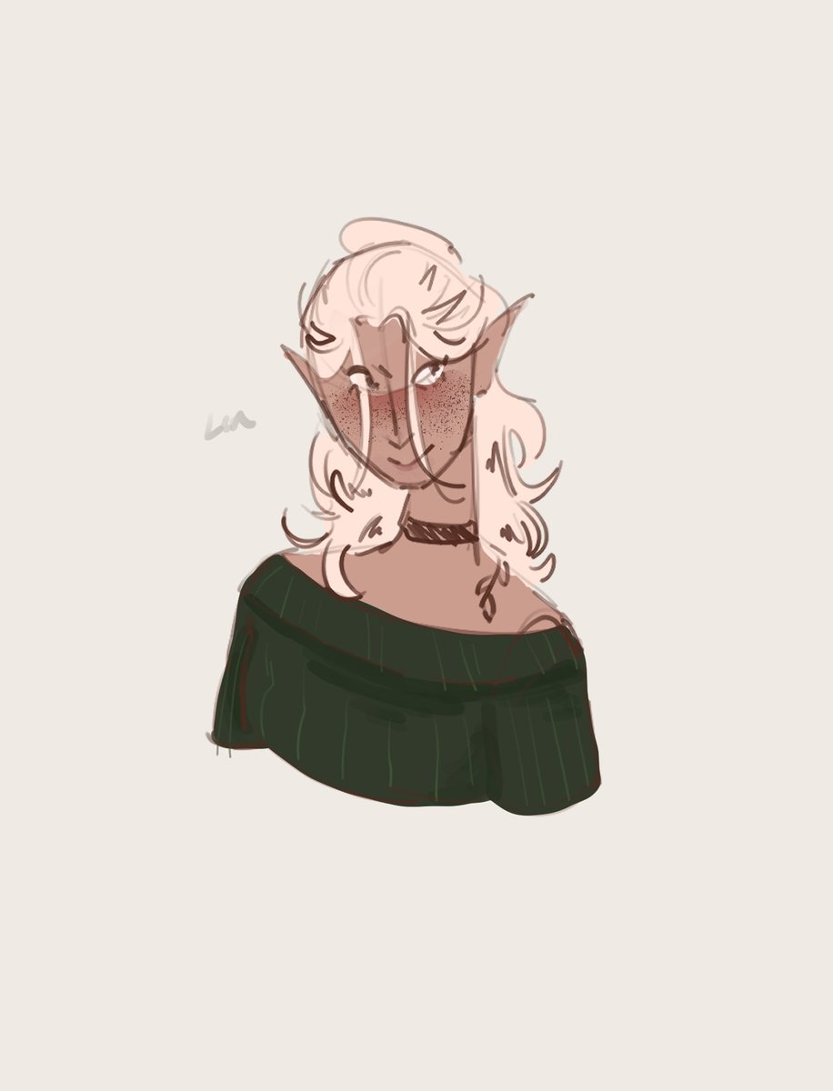 variantlen's tweet photo. doodle of my girl before i slumber #legolas https://t.co/TLFUSn7bRb