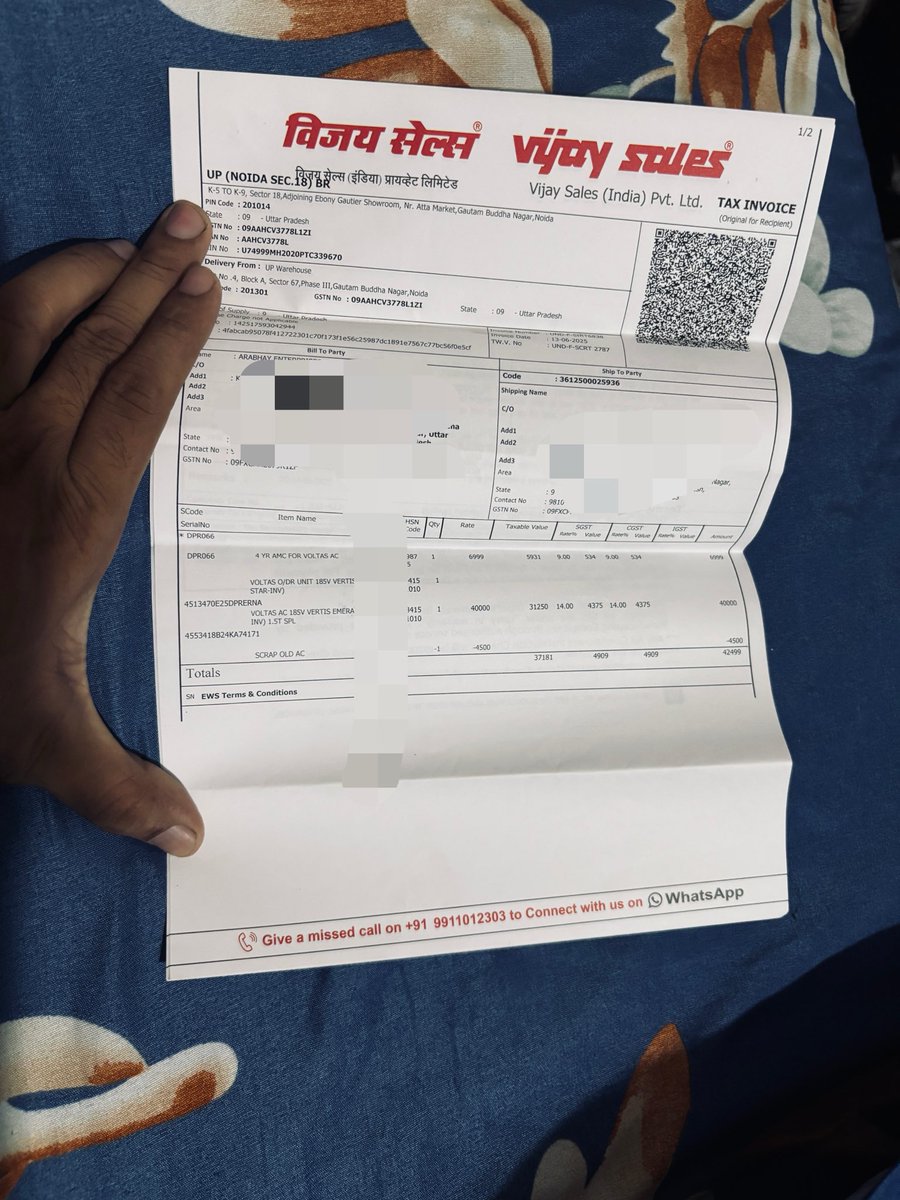 buntytripathi04's tweet photo. Bought this Voltas AC last year &amp; the cooling coil is already ruined! In this peak heat, how to manage without AC? Technician says it needs replacement.

I demand an IMMEDIATE PRODUCT REPLACEMENT, not repairs! @Voltas_Care @TataCompanies @jagograhakjago @myvoltas https://t.co/8xLpFPHY7L