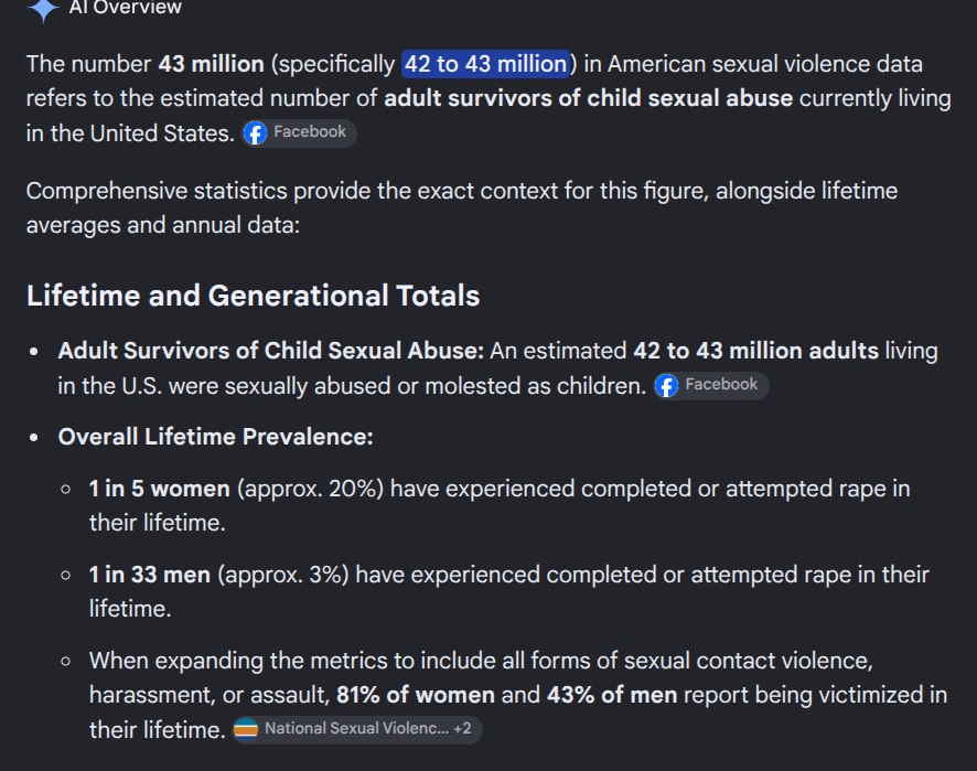 NastySOB404's tweet photo. @BartFurley 1-5 American Women Have Been Raped
With Around 43 Million Female Rape Victims in America https://t.co/b2NurDDY4X