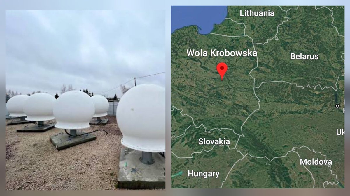 Conflict_Radar's tweet photo. NEW: A fire broke out at Starlink ground station in Wola Krobowska, Poland, with firefighters treating it as possible arson.

The fire damaged power infrastructure and a generator. Security agencies are investigating.

Digital Affairs Minister said the incident could be part of hybrid warfare.