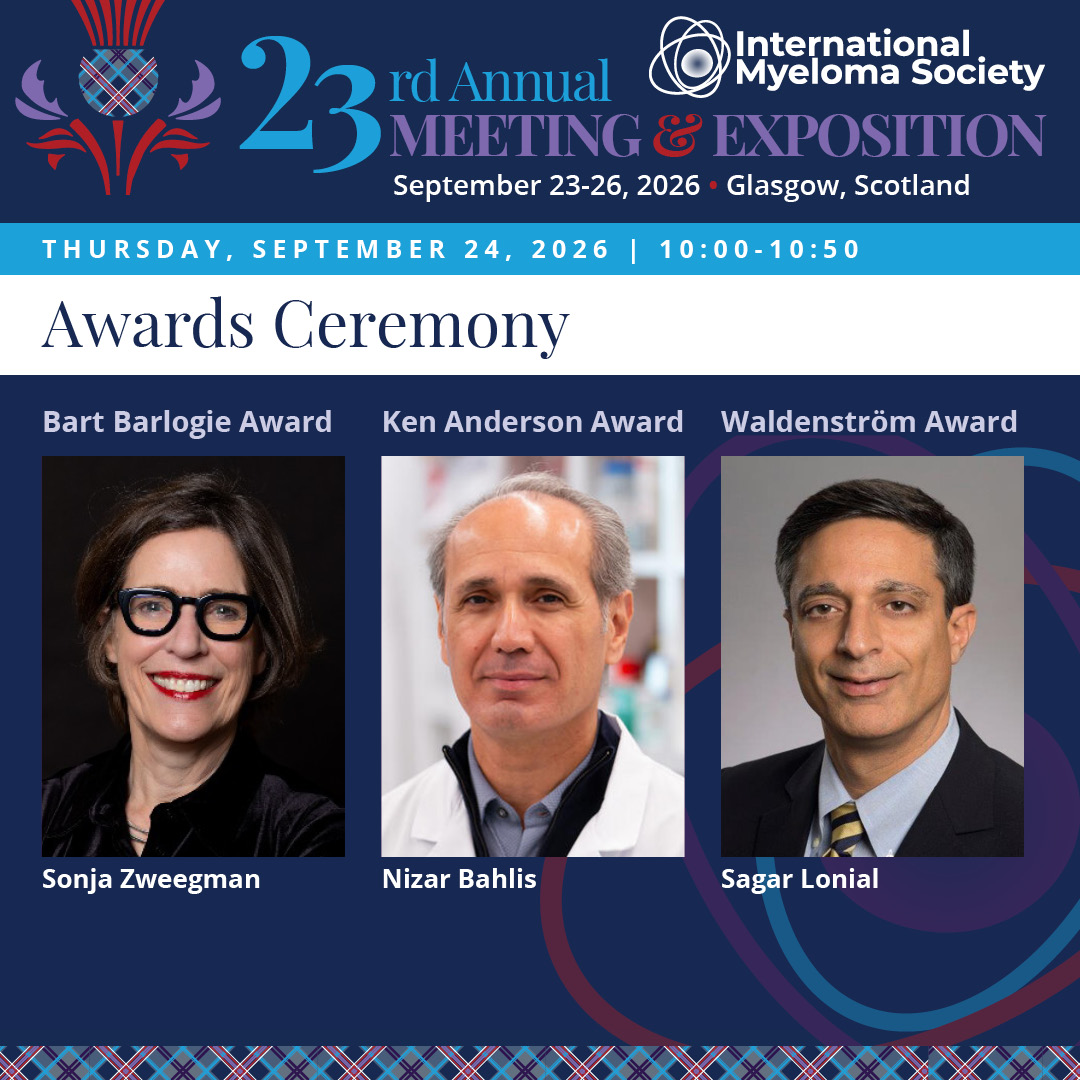 Myeloma Society (@Myeloma_Society) — #IMS26 — conference slide