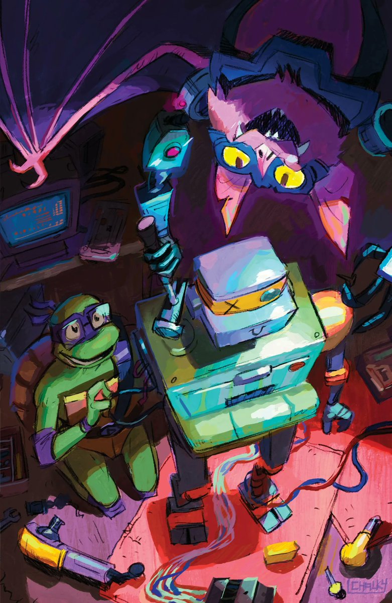 zimmerltw's tweet photo. via Den of Geek
Tales of the Teenage Mutant Ninja Turtles: Tear in Time #1
Variant Cover, Chalky Wong https://t.co/V5wttcUyzW
