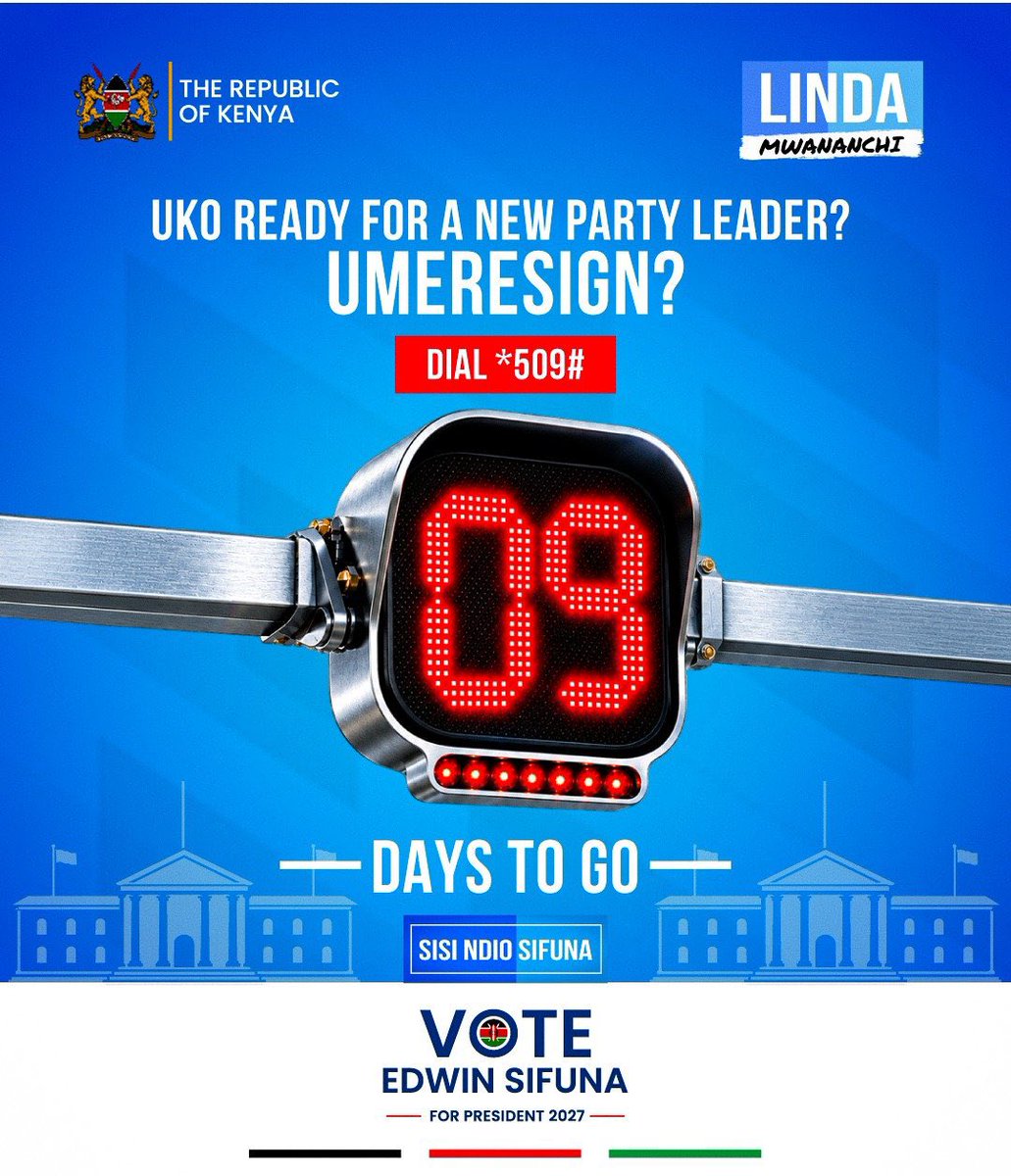 WanyoikeWarrior's tweet photo. Just a reminder before we set our focus where it’s supposed to be. Only 8 days with some hours to be precise. Resign and join the people’s movement. Sisi ndio kusema juu #SisiNdioSifuna #SODF #NikoKadiKwaSifuna https://t.co/ds6QVU4wVo