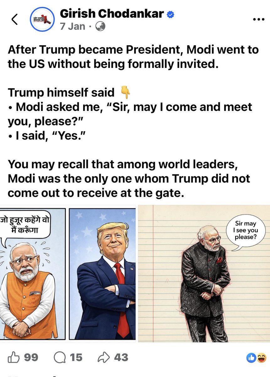 Dr_Uditraj's tweet photo. Trump broke with normal protocol to personally receive Xi Jinping at the airport. In 2024, Trump said Modi was coming to meet him during Modi’s US visit.

The message for India is bigger than personalities: nations command respect through science, technology, research, manufacturing and economic power.

Cow dung and cow urine claims, rituals and endless Hindu-Muslim rhetoric will not make India a superpower. Science, innovation and education will.
Wake up Andh Bhakt!