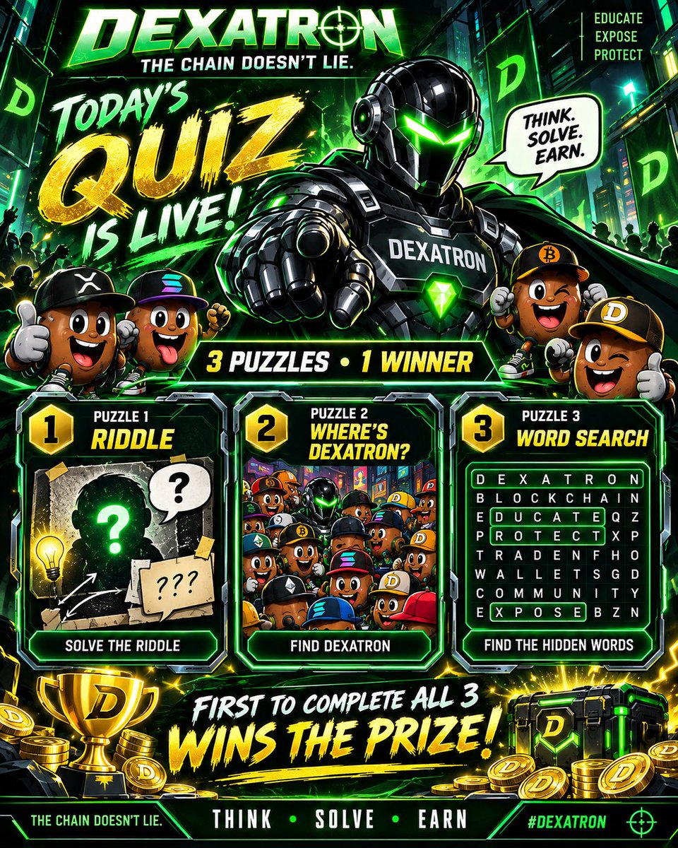 DexatronCrypto's tweet photo. Good morning #CT today is Dexatrons quiz day where we invite everyone around and other communities to come and join in the fund please hit the TG channel to come and join in. Formate is straight forward and anyone needing help can message me or any admins in the channel… be sure to tell your #Beanie Friends and get involved!!!! 20 dollars prize for the winner announced next Wednesday. The quiz will be open all till Tuesday. Good Luck!