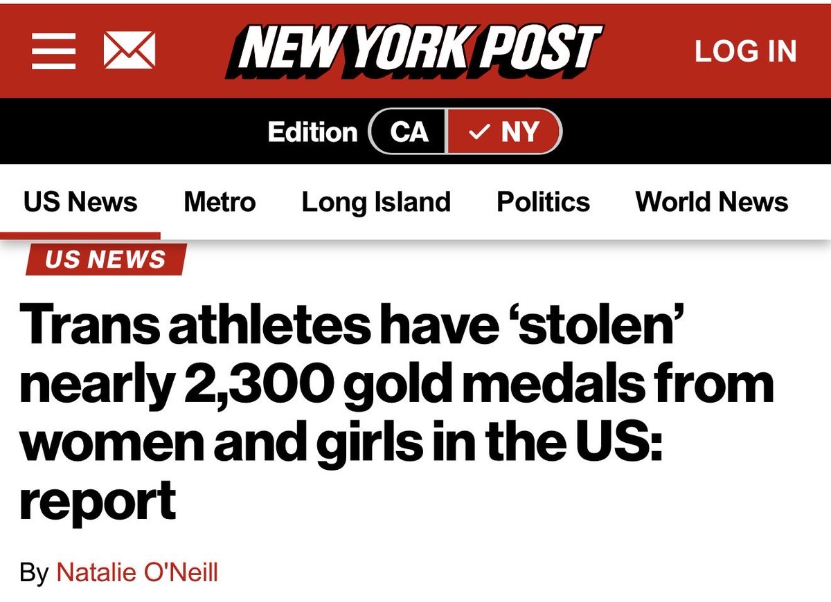 salltweets's tweet photo. Beyond even having the opportunity to win, this means that thousands of women and girls missed out on the opportunity to compete at all.

There are only so many spots on a sports team or in a race, so someone has to go & in female sport that is *likely* to be a female, and they have no where else to go, while the men & boys who think they’re women & girls could compete in the male category where they belong.

So they can’t even make the argument that this is all in the name of inclusion, because it is literally excluding women & girls.