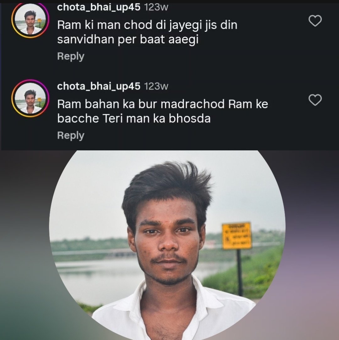 Raazvalmiki7250's tweet photo. आंखों में शर्म है तो REPOST और  POLICE TAG करो 🚨

नाम:छोटा 
जनपद:@ambedkarnagrpol 
गांव:मीरानपुर थाना: अकबरपुर 

हिन्दू देवी देवताओं एवं हिन्दू धर्म पर आपत्तिजनक टिप्पणी सहन नहीं की जाएगी 😡 
@igrangeayodhya  @prachiIPS कृपया जांच कर आवश्यक कार्यवाही करें https://t.co/qrdd9SuDtE