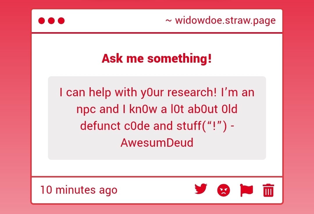 WidowDoe's tweet photo. ...that would be very helpful, thank you. https://t.co/u4MCKLB5y4