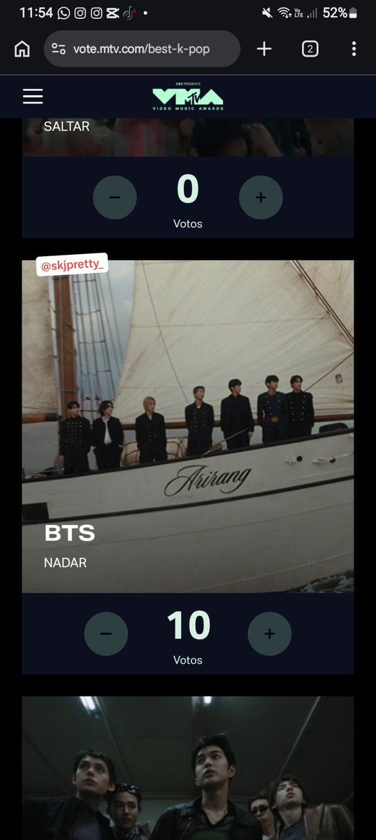 skjpretty_'s tweet photo. @lvsyoonpj Dejare aca mis votos nocturnos porque no pude votar temprano โบ๏ธ
VOTE FOR SWIM SONG OF THE YEAR ON VMAS
VOTE FOR BTS BEST K-POP ON VMAS
#VoteForBTSonVMAs
#VoteForSWIMonVMAs https://t.co/qQWmfCWDaI