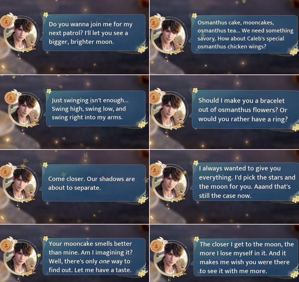 PaperAppleLover's tweet photo. ໒꒰ྀི∗ɞ̴̶̷ ·̮ ɞ̴̶̷∗꒱ྀིა ♡ If the moon could blush, it would blush every time it looked at #Caleb ❤️.

Blooming osmanthus, … all 8 days with Caleb gege❤️✨. https://t.co/7wDr4ch5tQ