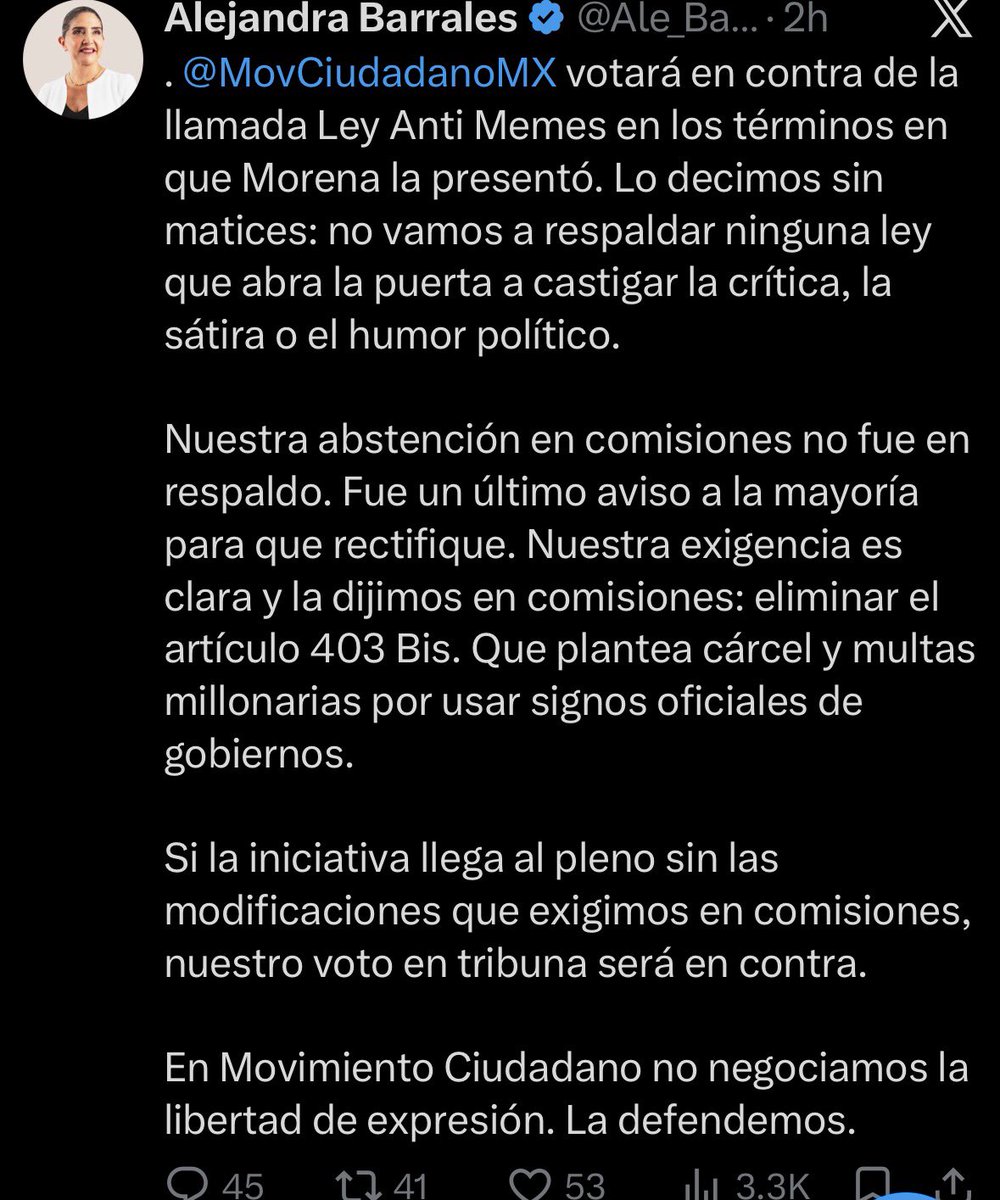 Naranjosos's tweet photo. Le llaman tibieza a abstenerse y ni saben cómo funciona la Cámara chavos. No todo se construye desde la polarización :) https://t.co/4CFxMjM7ps