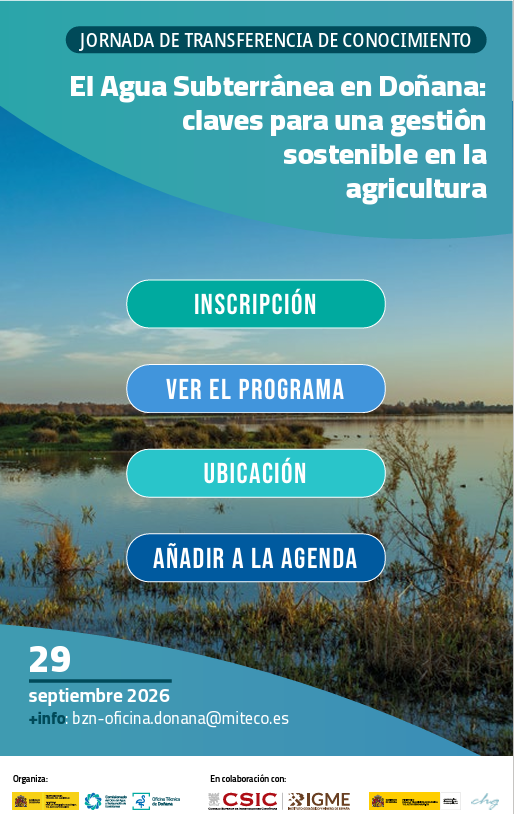 IGME1849's tweet photo. 🌿 El 29 de septiembre participamos en la jornada de la Oficina Técnica de Doñana: "El Agua Subterránea en Doñana: claves para una gestión sostenible en la agricultura".

Hablaremos de recarga, monitorización, conocimiento del acuífero Almonte-Marismas y uso sostenible de pozos. https://t.co/YgLF0eBiiK
