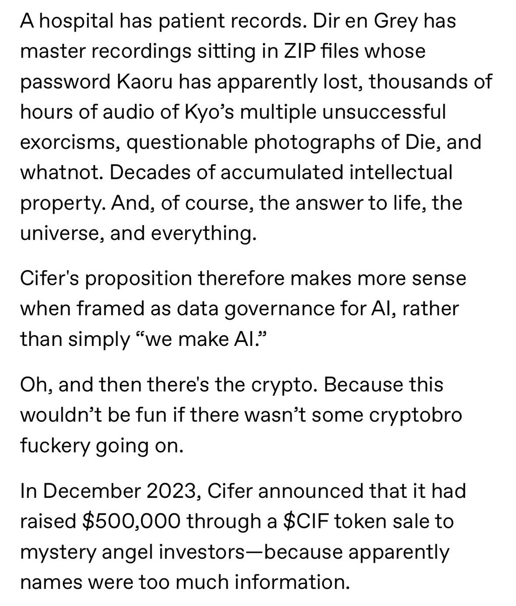 direndetails's tweet photo. Us reporters like looking into things part 2. @CiferStudio feel free to provide additional info or correct the record. Open to hearing from you.

#direngrey #ciferstudio #ciferai #diroracle https://t.co/RXxtrj4jdM