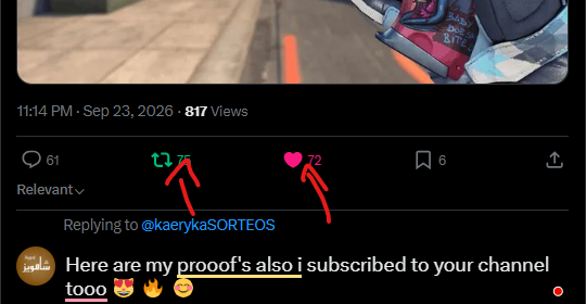 Syed__Shaiz's tweet photo. @kaerykaSORTEOS Here are my prooof's also i subscribed to your channel tooo😻🔥😊 https://t.co/R1LLMbE9nN