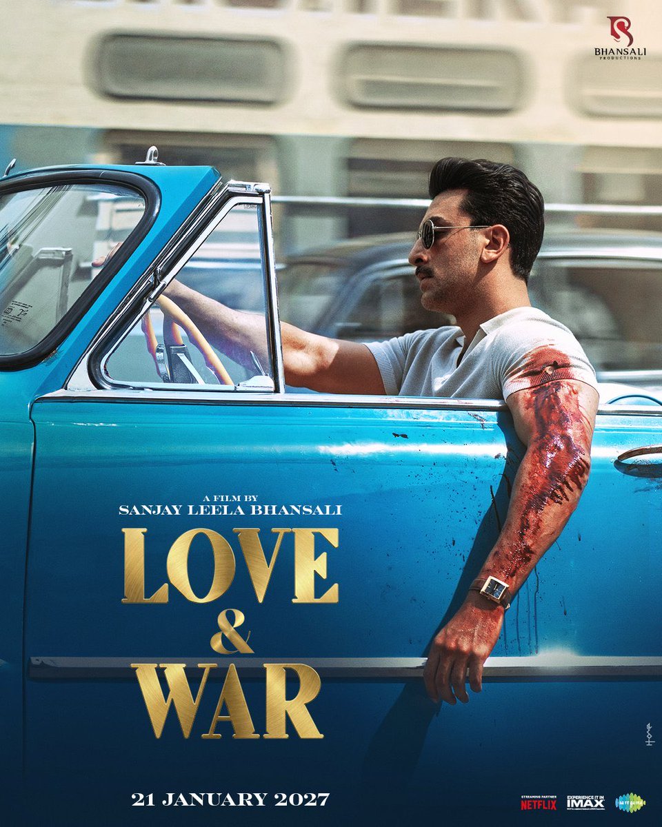 CinePulseNow's tweet photo. Ranbir Kapoor in Love &amp; War looks intense! 🔥

Sanjay Leela Bhansali + Ranbir Kapoor — this combo has my attention already. 👀

21 January 2027. 🎬

#LoveAndWar #RanbirKapoor #SanjayLeelaBhansali https://t.co/AkXe5wiP56