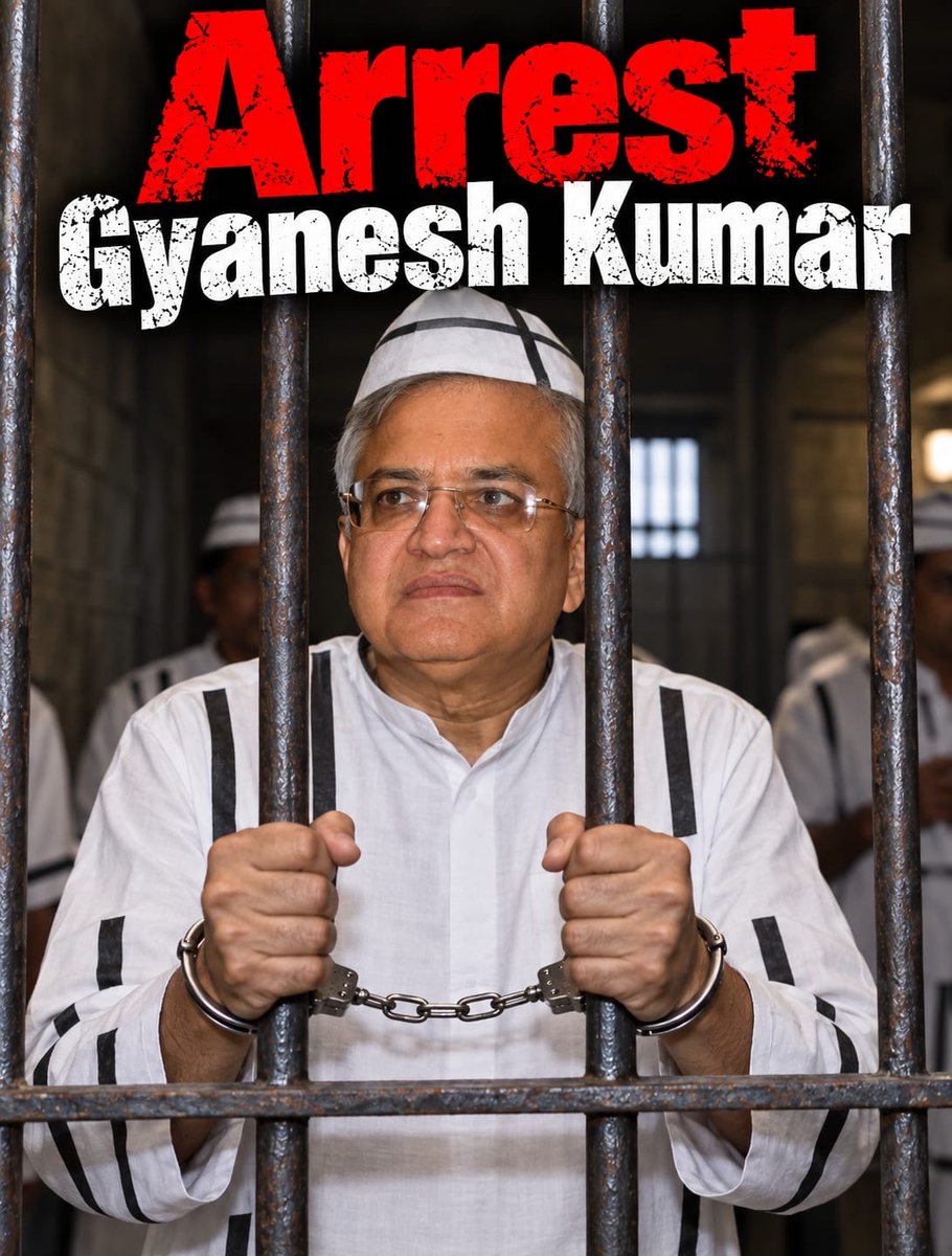 AamAadmiParty's tweet photo. जिस व्यक्ति ने भारत के लोकतंत्र और जनता की उम्मीदों के साथ खिलवाड़ किया, उस पर राजद्रोह का मुकदमा चलना चाहिए और उसे सलाखों के पीछे होना चाहिए।

#ArrestGyaneshKumar https://t.co/7NLhcw1XVI