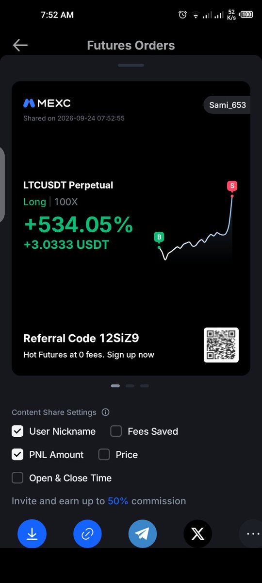 SaMi_55143's tweet photo. Big Respect to @sonaabeyg
Started with just $50, and by following your signals, I’ve generated around $15 profit in just two to three days which is 30% wallet gain — taking my balance to $65+.
Your professionalism, market understanding, and consistency are truly appreciated 👏 https://t.co/qOF3TTeE1L