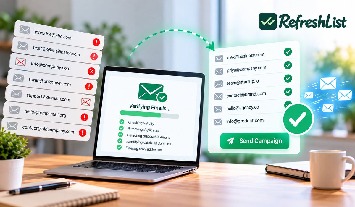 Refresh_list's tweet photo. Sending to Invalid Emails?

You may be paying for emails that were never going to reach the inbox.

Before your next campaign:

Clean the list.
Verify the addresses.
Then send.

#EmailVerify #RefreshList #EmailMarketing #EmailFilter https://t.co/z6lRQdN9hJ