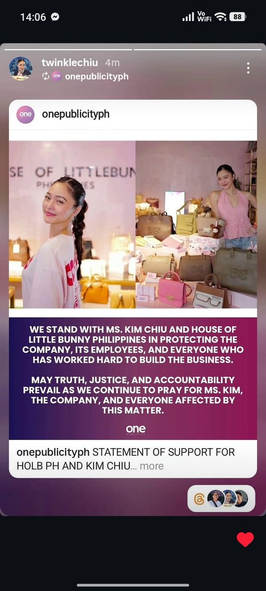 MarcesJudy's tweet photo. Thank u twinkle and JP  🙏 support for Kim Chiu🥰♥️♥️♥️♥️♥️♥️♥️ may away Ang dios maayos din lahat🙏 https://t.co/8HnT0cB8ul