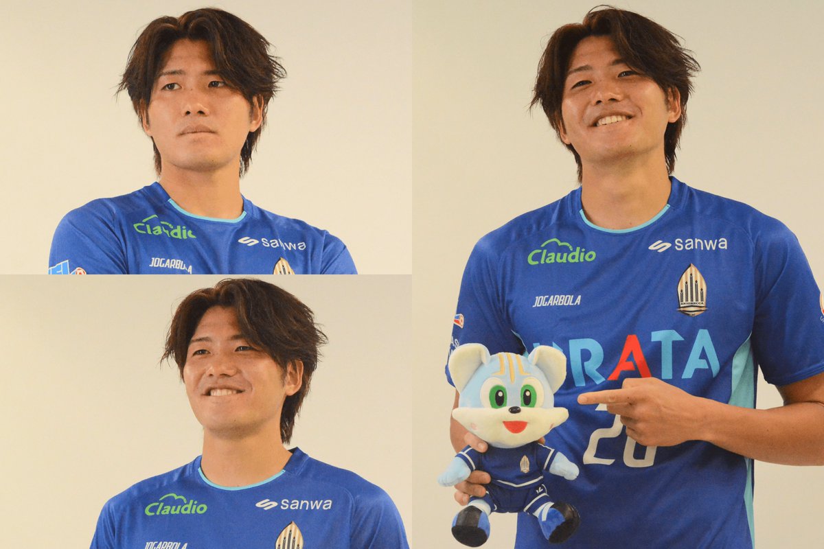 briobecca's tweet photo. ／
本日は新加入トモキ、#大川智己 選手のオフィシャル写真を撮影！ 実物のべか彦とも仲良くしてあげてね💡
＼

#BRIOBECCA #浦安 #市川 https://t.co/HhLLSHfctN