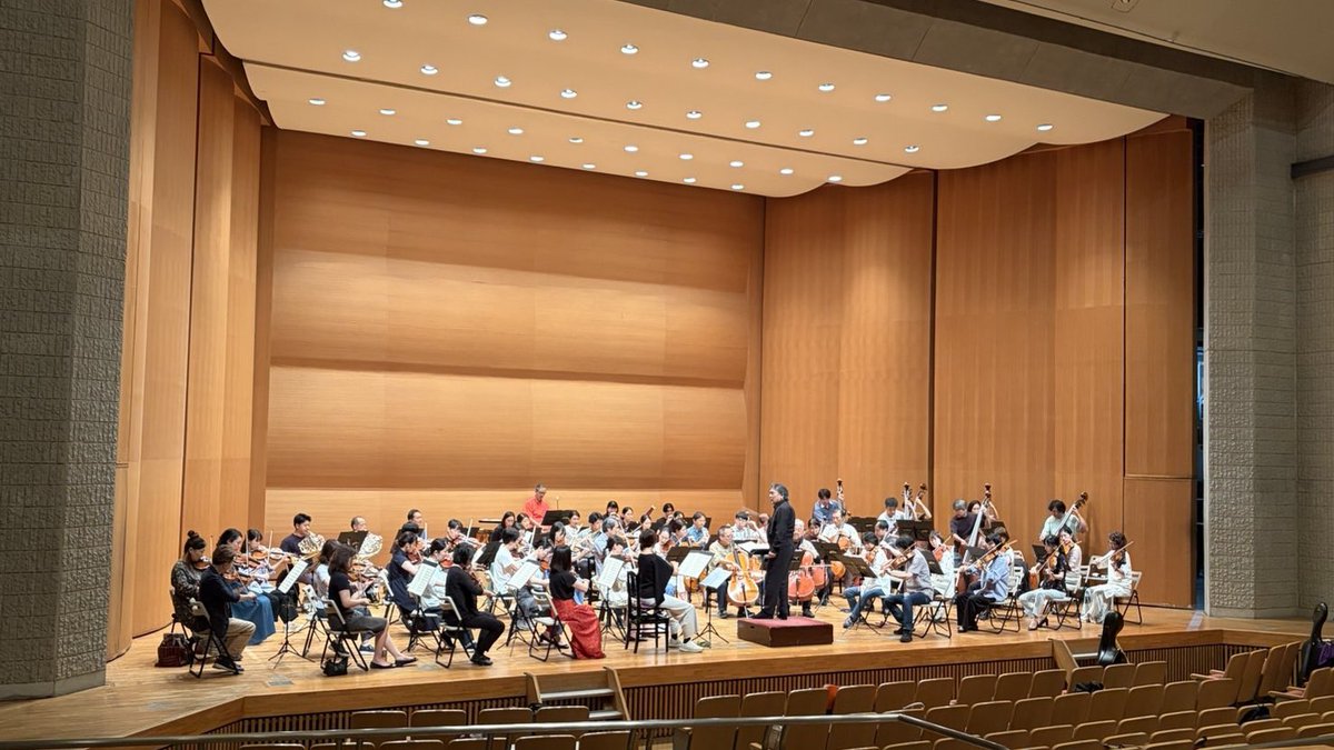 NewPhilChiba's tweet photo. 2026年9月27日（日）
第123回定期演奏会　
「山下一史のベートーヴェン vol.1」

リハーサルが始まりました！

まずは、ベートーヴェン：交響曲第３番変ホ長調 作品55「英雄」から https://t.co/Uc0yGQp52O