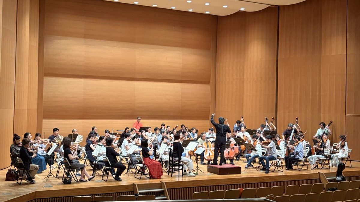 NewPhilChiba's tweet photo. 2026年9月27日（日）
第123回定期演奏会　
「山下一史のベートーヴェン vol.1」

リハーサルが始まりました！

まずは、ベートーヴェン：交響曲第３番変ホ長調 作品55「英雄」から https://t.co/Uc0yGQp52O