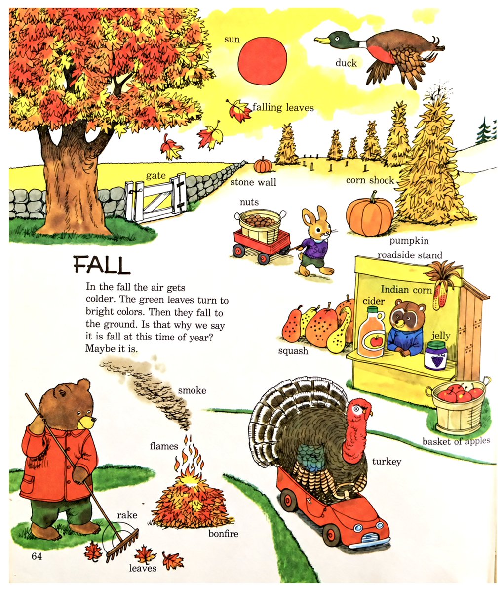RetroNewsNow's tweet photo. 🍂 Autumn in Richard Scarry’s Busytown (1971) https://t.co/aVw7c3fY7h