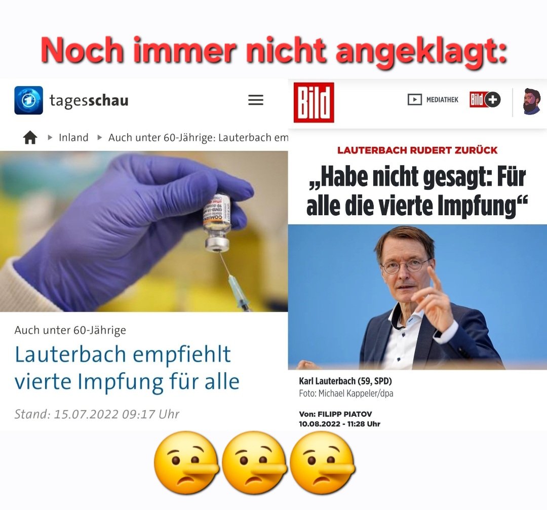 Michareichtes's tweet photo. Lauterbach,  wir vergessen Sie nicht! Keine Angst... https://t.co/1Z0XWAcwOo