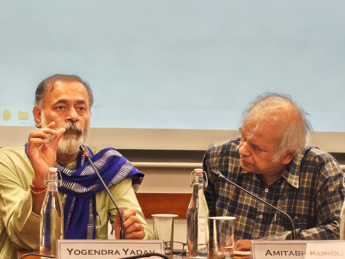 _YogendraYadav's tweet photo. After 2026, numbers alone will not determine India’s future.
What matters is a federal compact based on non-domination. Without it, delimitation could redraw the North-South fault line — and endanger the Union itself.

Spoke on this yesterday at the India International Centre at “Delimitation After 2026: Electoral Equality or Federal Balance?”

#Delimitation