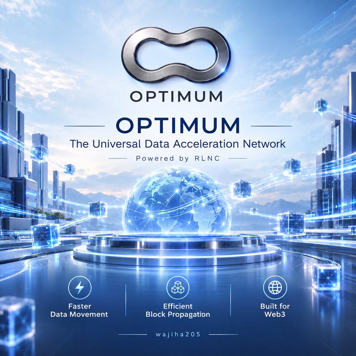 Wajihazees72632's tweet photo. Exploring Optimum
Optimum is building a faster and more efficient data layer for Web3.
Faster data movement
Efficient block propagation
Built for a connected Web3 future
Excited to learn more and grow with the Optimum community.
#Optimum #Web3 #Blockchain #DePIN https://t.co/bKtPbrCzz1