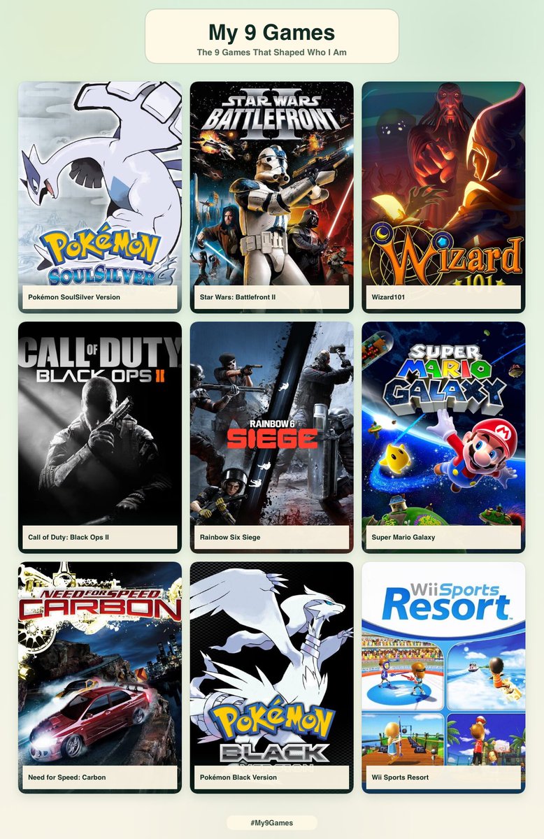 JpForrReal's tweet photo. @Aluratisse I blanked by the time I got to 9 but here’s my childhood https://t.co/vui0V6xEkp