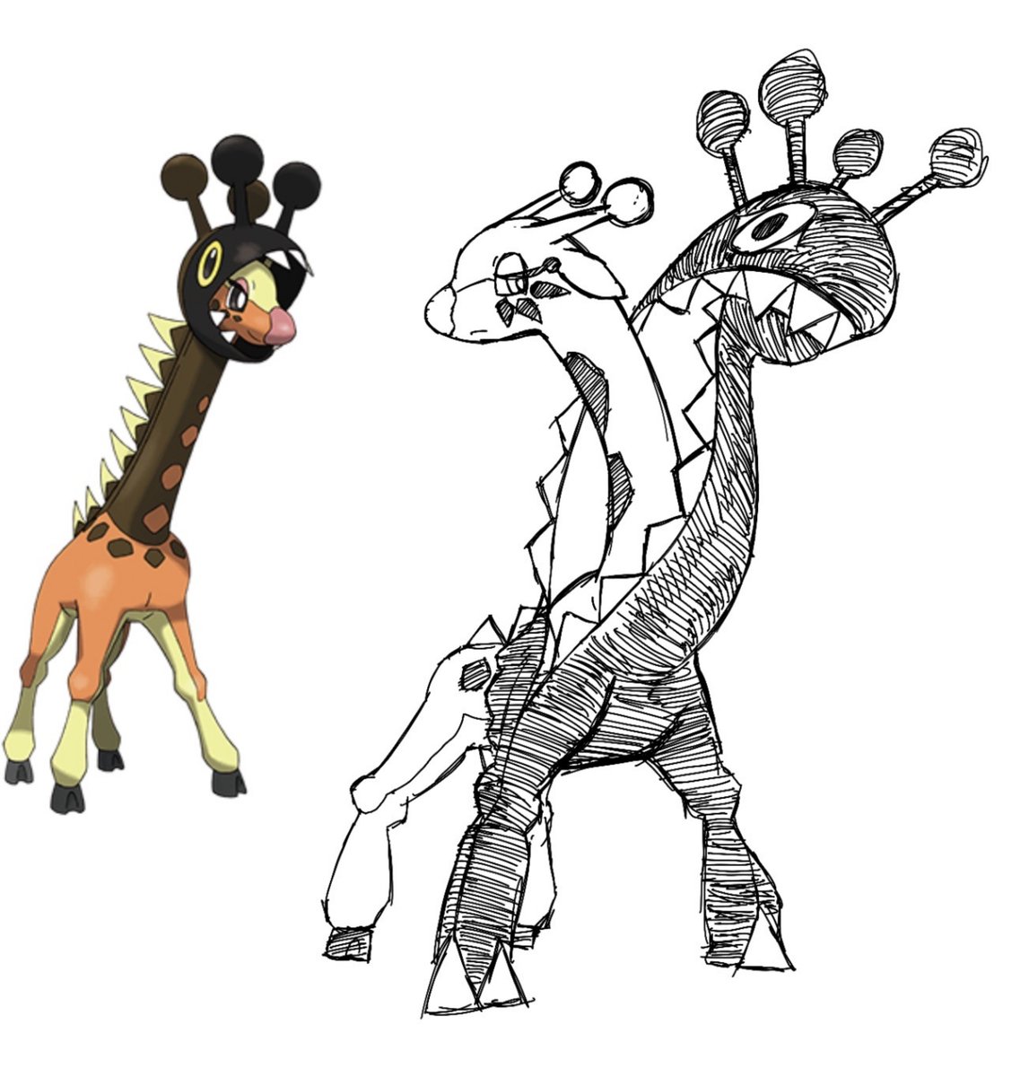 acervogirafarig's tweet photo. mega farigiraf by @Vioquetzal https://t.co/P0NsONeVtL