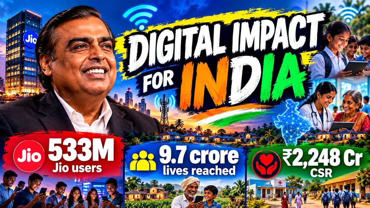 Banasreedutta1's tweet photo. #42LakhWorkforce Jab wealth ko purpose se joda jaye, tab hi sach ka transformation hota hai. Mukesh Ambani aur Reliance Foundation ne dikhaya ki money ka real meaning hai—education, healthcare, aur communities ko uplift karna. Yeh legacy baaki rehti hai 🌱 https://t.co/cGjlBQkkE6