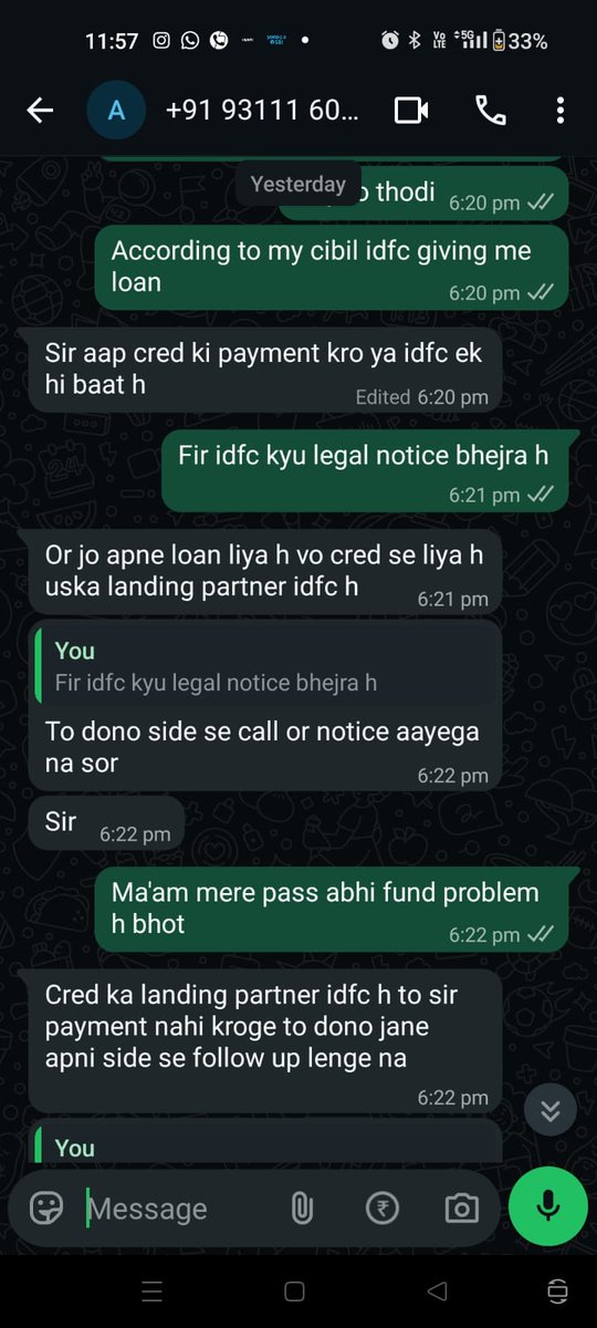 VoiceToResolve's tweet photo. @HDFCBank @RBI  Recovery agents are repeatedly contacting and personally messaging me regarding my overdue account. Kindly stop the harassment and ensure communication only through proper channels. Please resolve this urgently. #HDFC #CustomerService https://t.co/QJkxhmXzvz