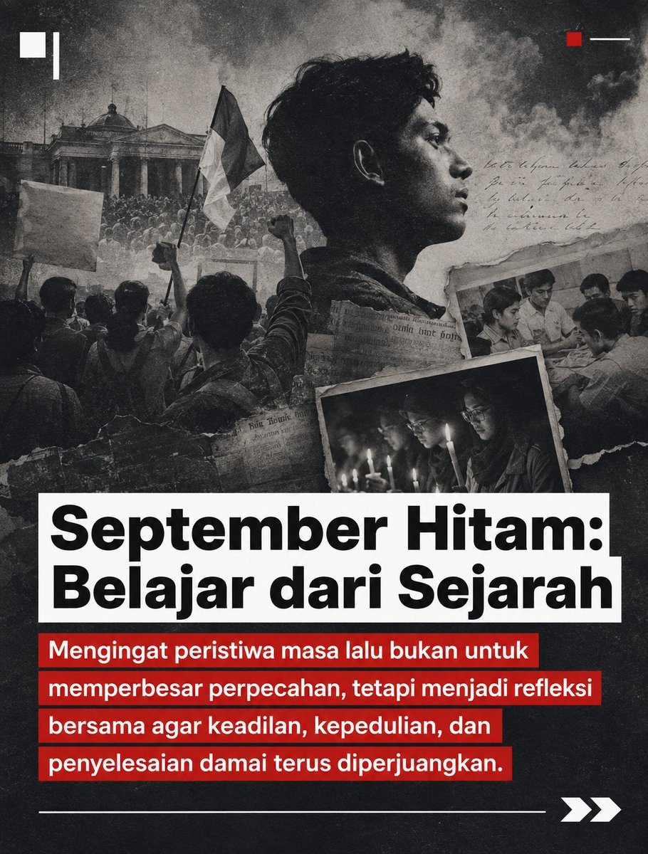 MulyoSekali's tweet photo. @SandieChecks #SeptemberHitam
Bersuara Tanpa Provokasi belajar dari sejarah untuk refleksi bersama agar keadilan, kepedulian, dan penyelesaian damai terus diperjuangkan https://t.co/yStSw4OY8x