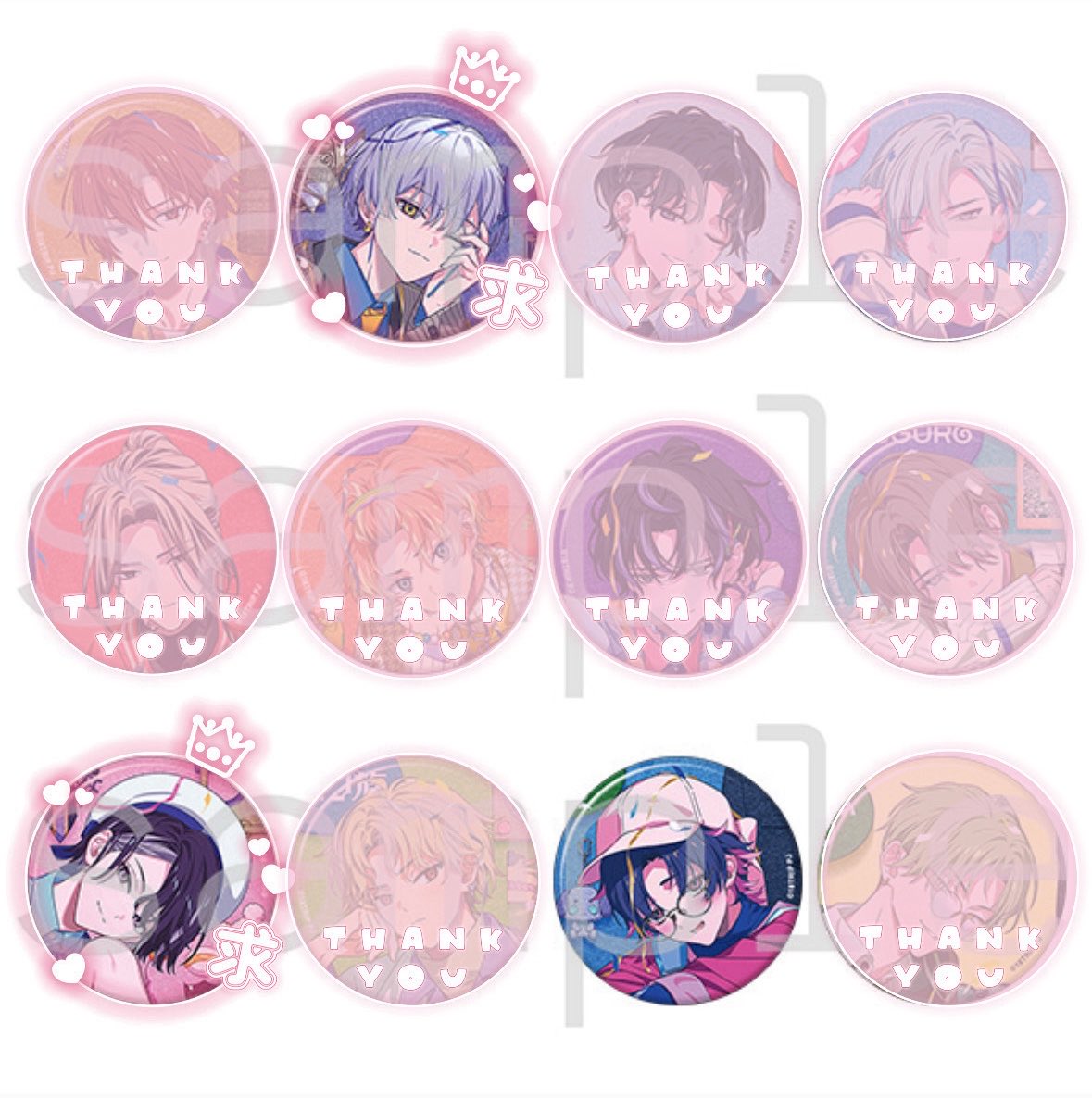 haru_2i7's tweet photo. 【交換・譲渡】 18TRIP エイトリ AGF 2nd BD 缶バッジコレクション A グッズ 昼班 朝班

譲) 也千代
求) 可不可、宗氏 or 定価(＋送料)

AGF現地購入もしくは後日通販で10Box予定
検索からでもお気軽にお声かけください🙇‍♀️ https://t.co/Q5Biae1JUL