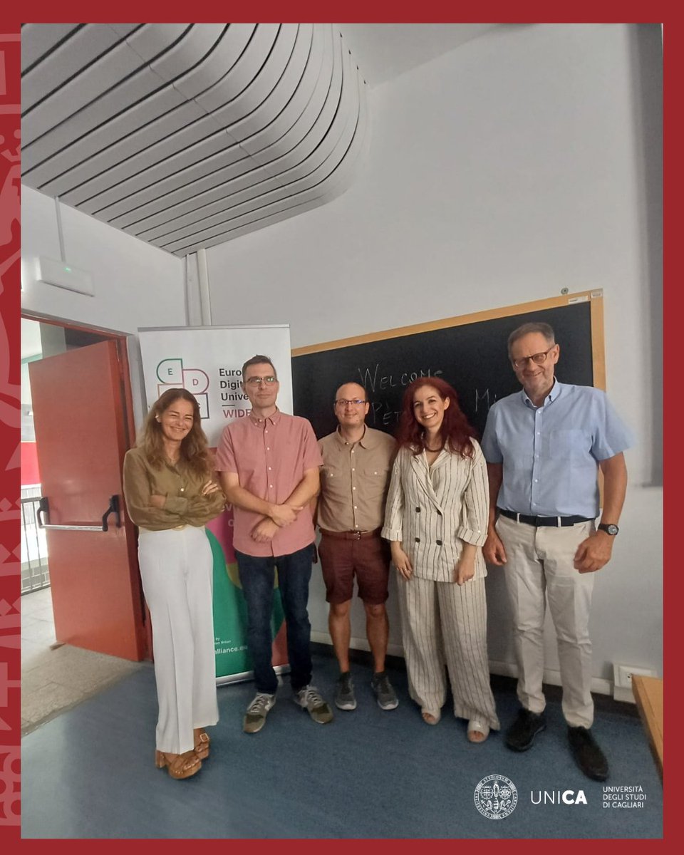 univca's tweet photo. 🌍 Tappa in UniCA per il progetto Horizon #EDUCWIDE
Dal 14 al 18/09 ospitata una delegazione di @MasarykUni, @PTE1367 e Vasyl Stefanyk Univ (Ucraina) per 5 giornate su #OpenScience, ricerca e innovazione. Un altro passo verso una rete europea sempre più forte! 🔬🇪🇺
#HorizonEurope https://t.co/dFRuZBIha2