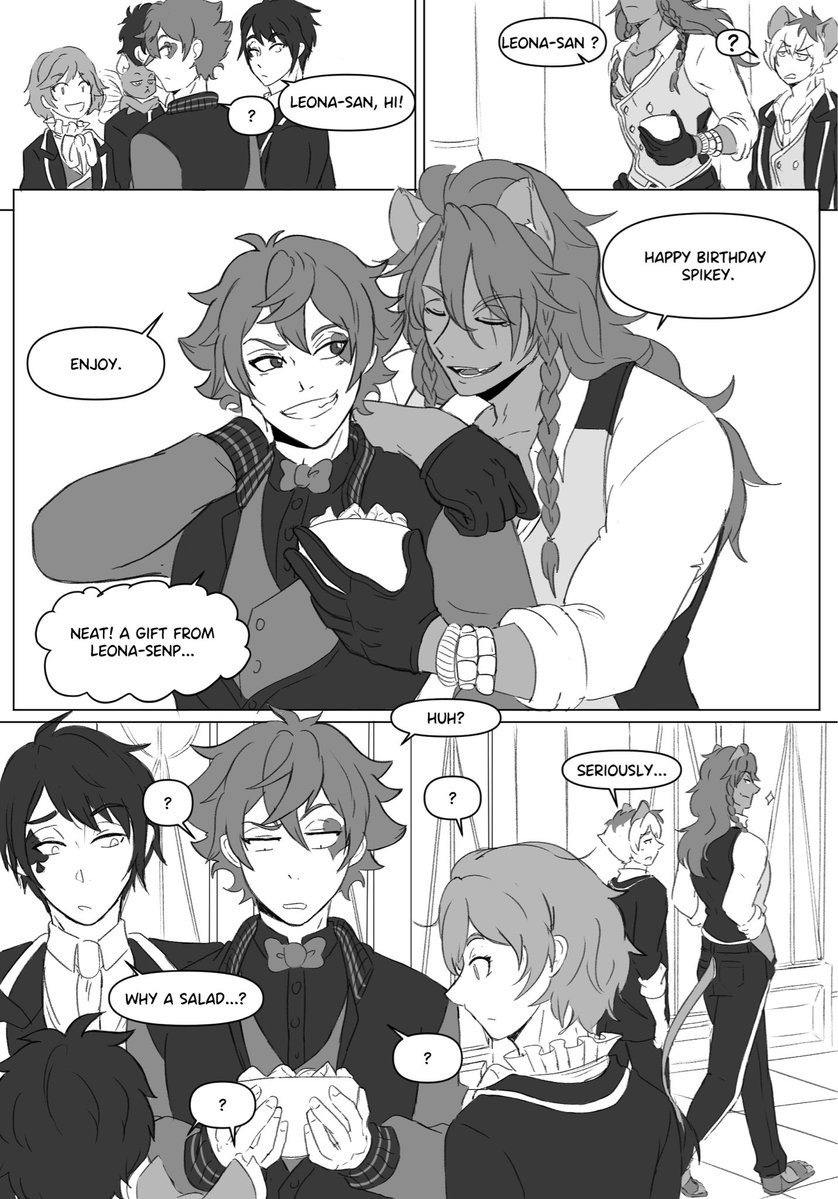 NevewElo's tweet photo. Happy (late) birthday Ace!
Enjoy your salad!
(Been waiting to draw this scene for years!) https://t.co/Bu3wP0d2Lc