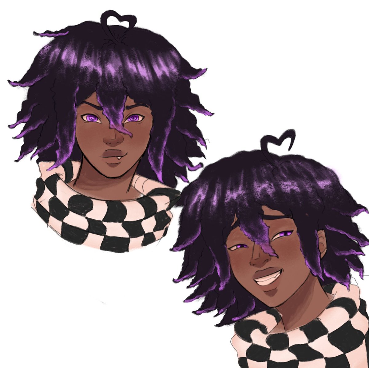 So_basically_ya's tweet photo. Black Kokichi cause I want to involve myself for no reason https://t.co/r0Zw1SBKsi