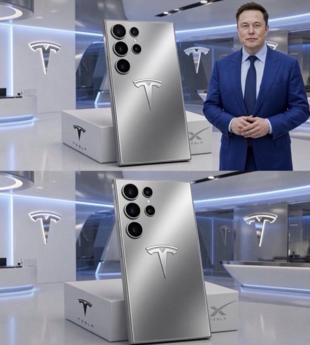 commentaryEl1i's tweet photo. Elon Musk offers you a brand new Tesla Phone for FREE. Would you accept?
Yes
No https://t.co/QTBSgQYgvC