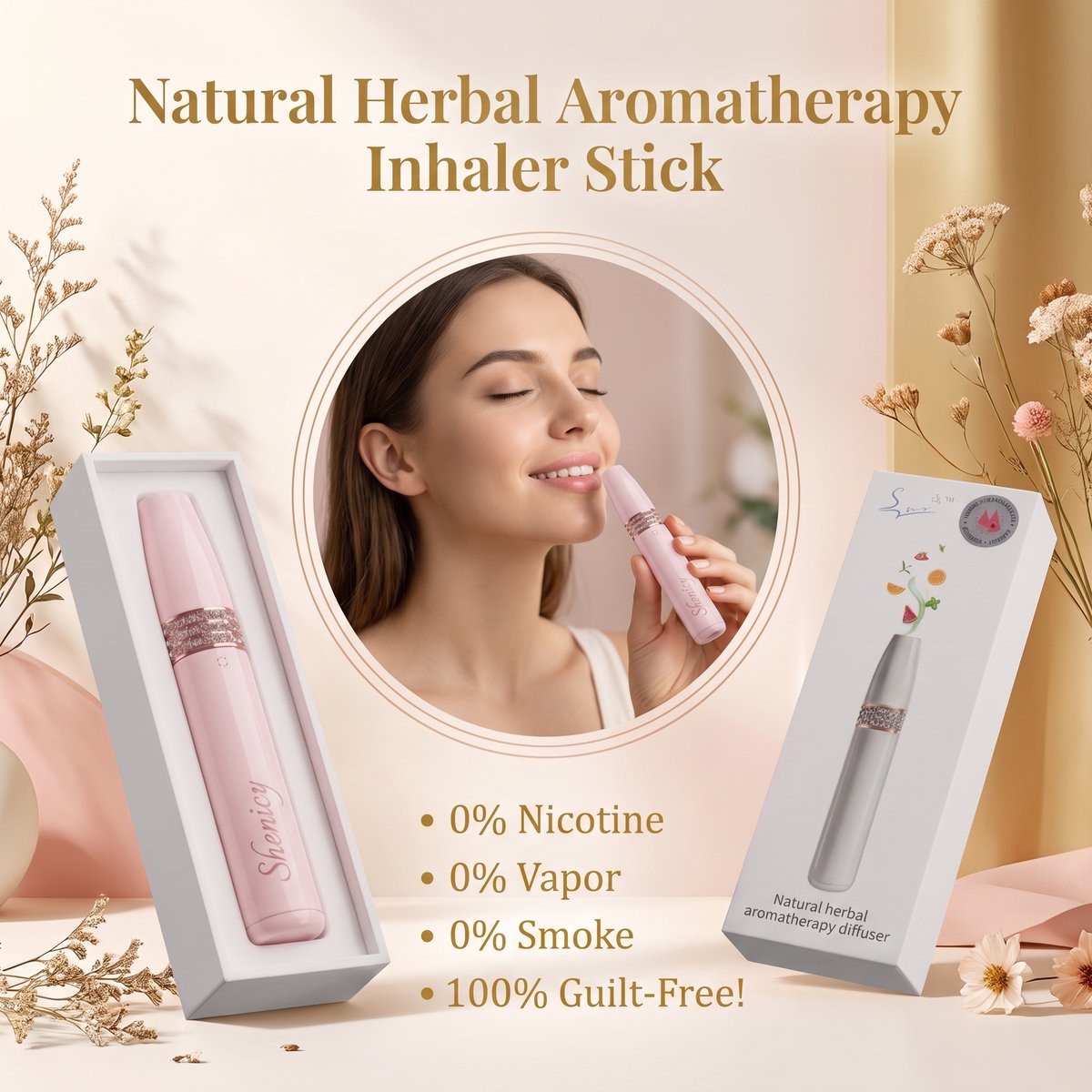 Jack85866591's tweet photo. "Natural Herbal Aromatheraphy Inhaler Stick"
- 0% Nicotine
- 0% Vapor
- 0% Smoke
100% Guilt-Free!"
#herbalinhaler #aromatheraphy #aromastick https://t.co/QObU3q5Ap7