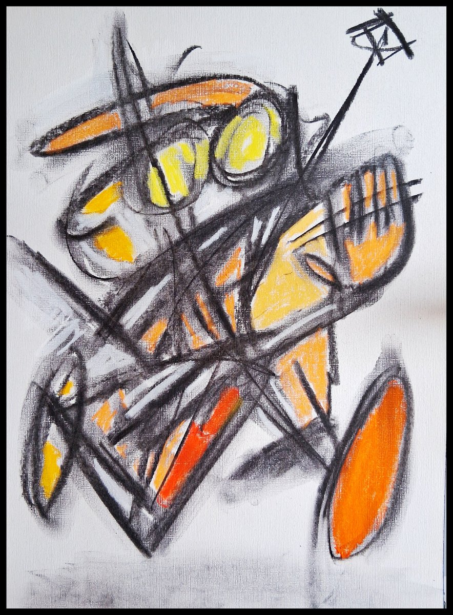 sodelafo's tweet photo. Moving Body Meets Plate Glass Door.
#abstractexpressionism #pareidolia #superconscious #artismedicine #artislove charcoal, acrylic, soft pastel on A3 paper. https://t.co/JwJWALHHhN