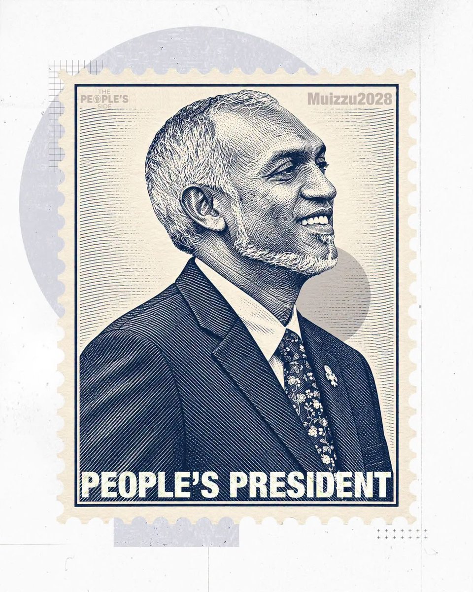 AsluSoora's tweet photo. People’s president 

#Muizzu2028 https://t.co/AmL7lbYGuV