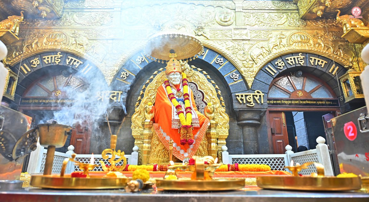 SSSTShirdi's tweet photo. *!! ॐ साई राम !!*
*श्री साईबाबा संस्थान विश्वस्त व्यवस्था,शिर्डी*
*!! ॐ Sai Ram !!*
*Shri Saibaba Sansthan Trust, Shirdi*
≈≈≈≈≈≈≈≈≈≈≈≈≈≈≈≈≈ 
*आरती :- माध्यान्ह आरती*
*गुरुवार २४ सप्टेंबर २०२६*  
*Aarti :-Madhyan Aarti*
*Thursday 24 September 2026* https://t.co/yPtCQOjjks