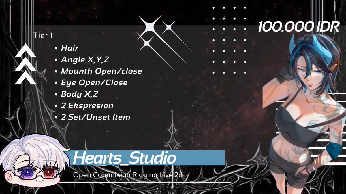 HeartssStudio's tweet photo. Hearts Studio Rigging Price list! https://t.co/4EJnIBMDif