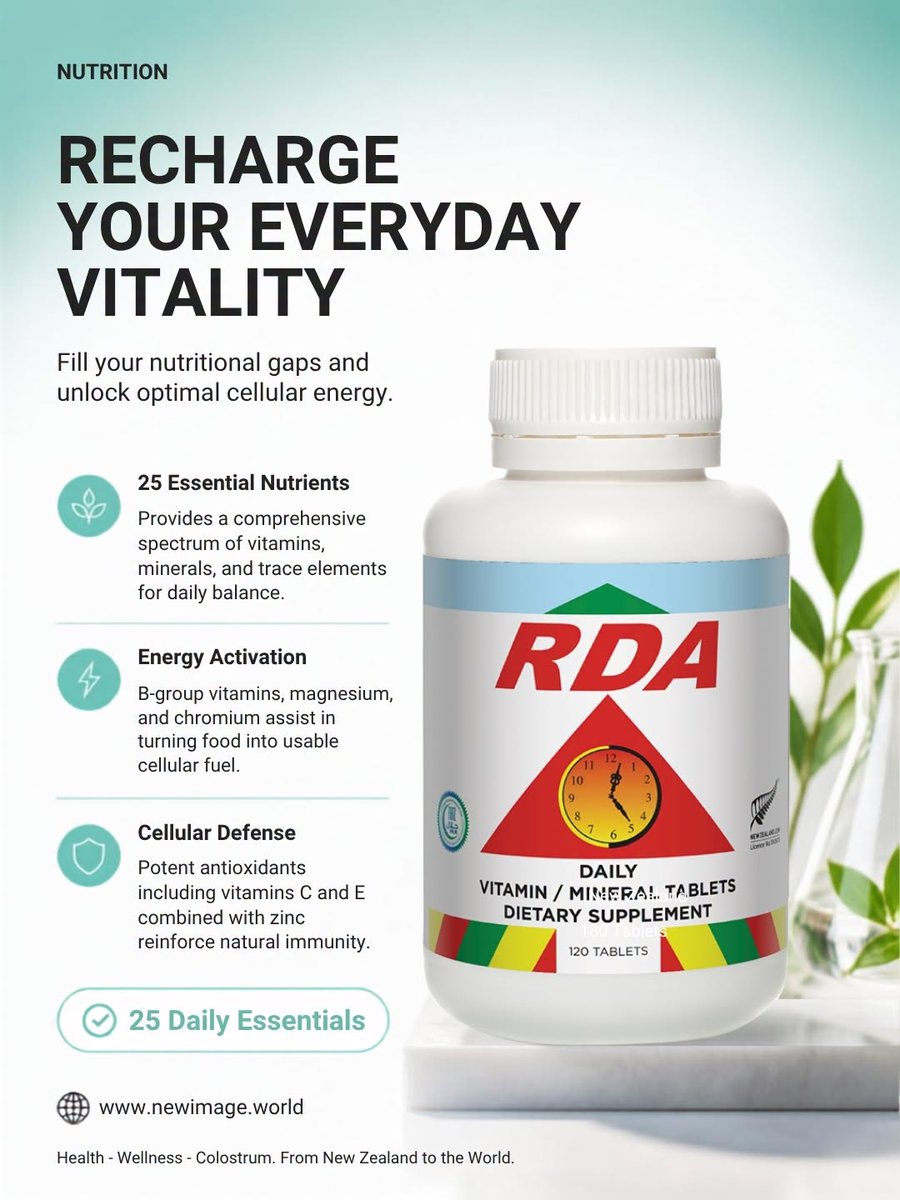 newimageug's tweet photo. A busy routine can make the basics easy to overlook. RDA brings together vitamins, minerals and trace elements in one practical daily format.
It is a simple way to keep everyday nutrition front of mind alongside balanced meals, hydration and the habits that help the day run well. https://t.co/iHLeYNTzin