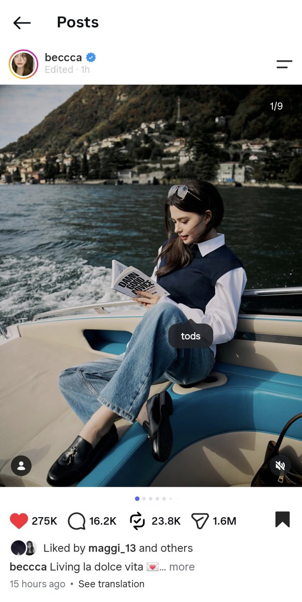nangnang_gf's tweet photo. เลิศมากยอดแชร์ 1.6M 1.5M แล้วววว 💫🫠

#TodsSS27
#BeckyxMFWTodsSS27 
#MilanFashionWeek 
#beckysangels‌ https://t.co/W1V9RxSnrj