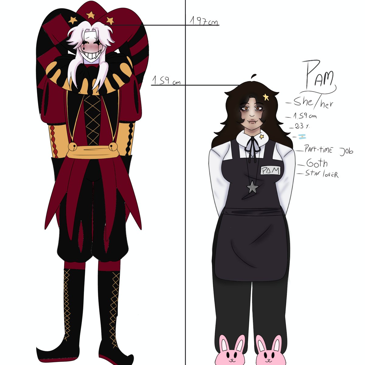 PamIsaLier20's tweet photo. Finally! My MC! (Yes, it's a self-insert) (Yes, Pierrot is painted loosely)

#pierrot #pierrottfc #tfc #thefreakcircus #art #oc https://t.co/bHc4a1Z51m