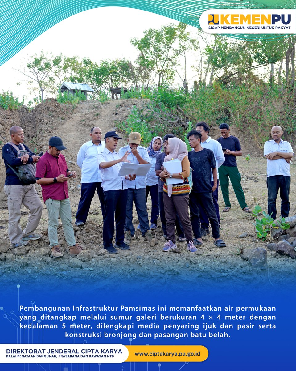 BPBPKNTB's tweet photo. Kepala BPBPK NTB Dades Prinandes didampingi PPK Air Minum Faisal Temin Hamsyir melaksanakan monitoring dan evaluasi Program Pamsimas TA 2026 di Desa Maman, Kabupaten Sumbawa.
. https://t.co/Tg6v1nT0Lu