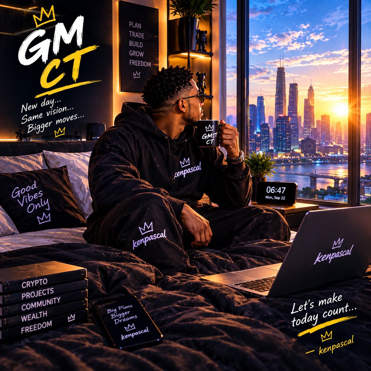 KenPascarl's tweet photo. GM CT ☀️👑

New morning, fresh energy, same ambition. No noise, no rush just focus, strategy, and another day to turn ideas into something real.

Wake up. Lock in. Make moves. 🚀
Ken pascal
Can I get a Gm Back https://t.co/HKTJWgXEAj